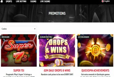 RedBet casino - list of promotions.
